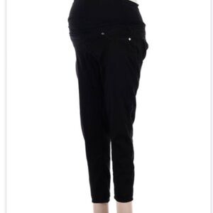 Maternity black skinny jeans. Xlg